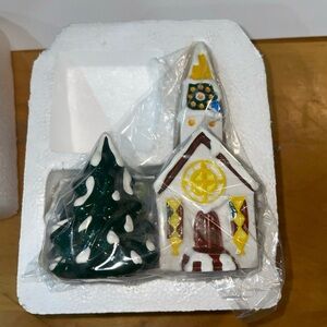Department 56 Classic Ornament Steepled Church Ornament 1979 Snow Village Vtg